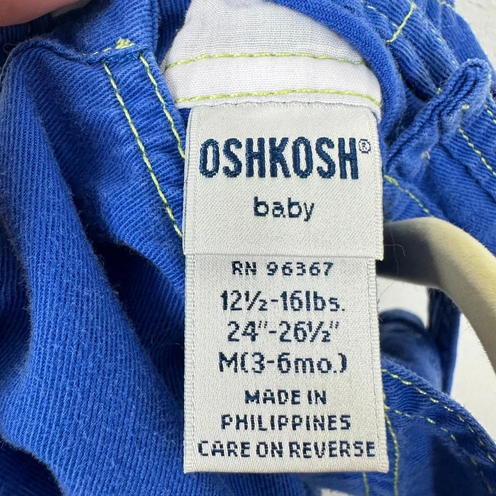 Vintage OshKosh B'gosh baby Overalls with Train Patch